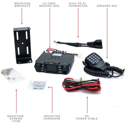BTECH 50X2 Dual Band 50W two way radio kit